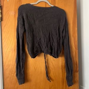 Hollister cropped reversible sweater